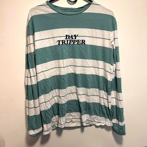 DAY TRIPPER - green Striped Shirt from 2019 drop Mens Large